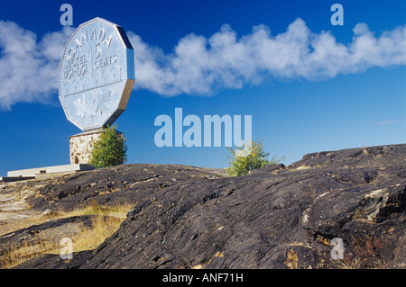 Le big Nickel de Sudbury, Ontario, Canada. Banque D'Images