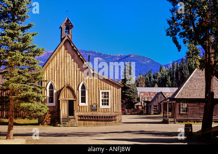 Église Saint Saviours, Barkerville, British Columbia, Canada. Banque D'Images