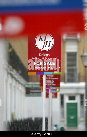 Agents immobiliers Signes Vente Londres Banque D'Images
