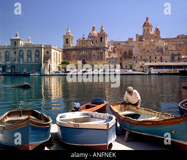 MT : LA VALETTE - Msida Creek Banque D'Images