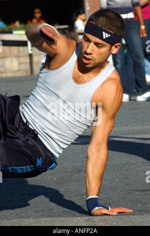 Breakdancer, Union Square, New York, NYC Banque D'Images