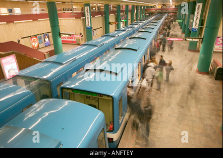 Métro, métro, ville de Montréal, Québec, Canada. Banque D'Images