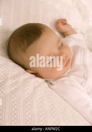 Sleeping baby girl Banque D'Images