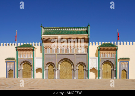 Dar El Makhzen, le Palais Royal, Fès, Maroc Banque D'Images