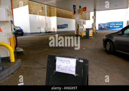 Station-service en panne de carburant Banque D'Images