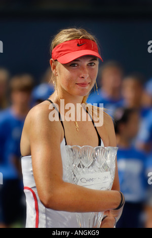 Maria Sharapova, capture le titre à la Classique Acura 2006, le tournoi de tennis de La Costa, Californie Banque D'Images