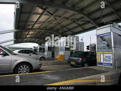 Autoroute M6 Numéro sans frais pendant les heures de pointe Banque D'Images