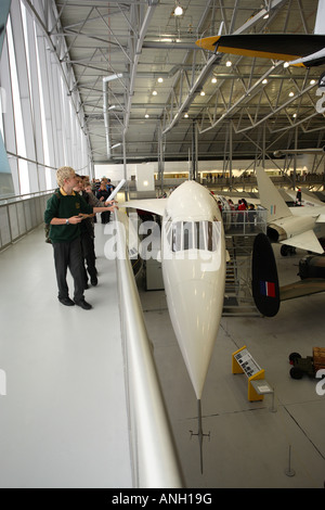 Concorde sur l'affichage à l'espace aérien, Imperial War Museum, Duxford Banque D'Images