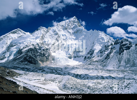Nuptse, vallée du Khumbu, Népal, NP Sagamartha Banque D'Images