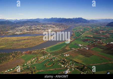 Par antenne, Mission, vallée du Fraser, en Colombie-Britannique, Canada. Banque D'Images