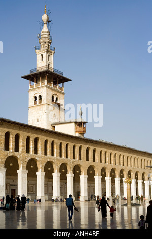 Mosquée des Omeyyades (708-715), Damas, Syrie Banque D'Images