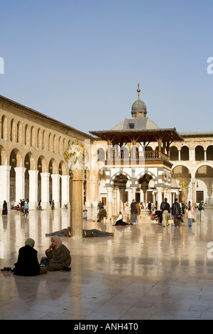 Mosquée des Omeyyades (708-715), Damas, Syrie Banque D'Images