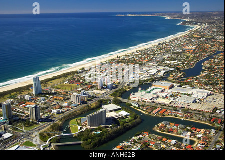 Casino Jupiters Broadbeach Gold Coast Queensland Australie aerial Banque D'Images