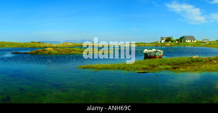 Retour d'Arisaig Loch nan Eilean Ceall Keppoch Ighe South Morar Scotland UK Europe Banque D'Images