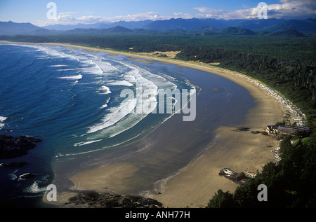 De l'Antenne Centre Wickaninnish, près de Tofino, Vancouver Island, British Columbia, Canada. Banque D'Images