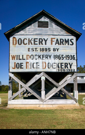 Plantation Dockery Farms, Cleveland, Mississippi Delta, Mississippi, États-Unis Banque D'Images