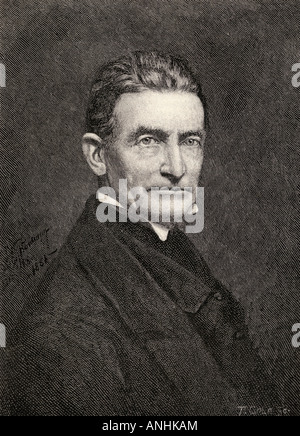 John Brown, 1800 - 1859. Abolitionniste américain blanc. Du livre The Century Illustrated Monthly Magazine, mai à octobre 1883. Banque D'Images