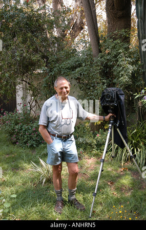 Photographe sud-africain David Goldblatt. à son domicile de Johannesburg. Banque D'Images