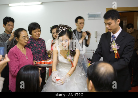 Mariage cérémonie du thé chinois Banque D'Images