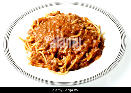 Spaghettis à la bolognaise Banque D'Images