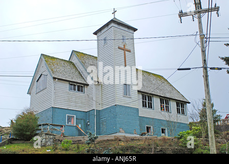 Église d'Ucluelet, sur l'île de Vancouver, Colombie-Britannique. Le Canada. BCX 0681 Banque D'Images