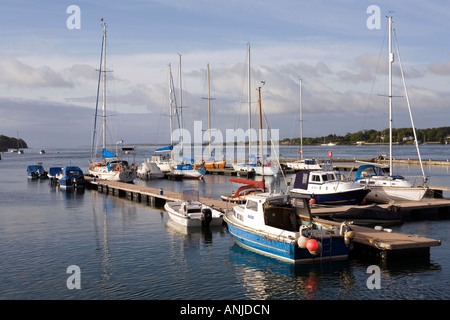 Royaume-uni Irlande du Nord County Down Portaferry bateaux amarrés sur le Strangford Lough nouvelle marina Banque D'Images