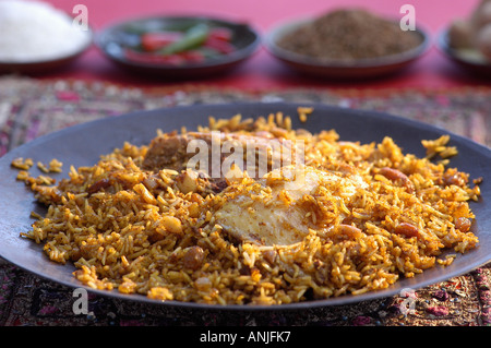 biryani de poulet Banque D'Images