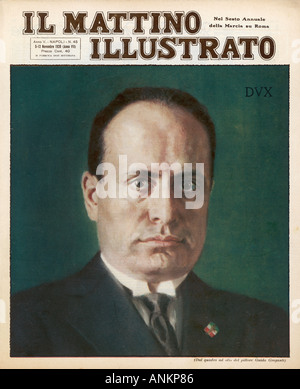 Mussolini Greganti Matti Banque D'Images