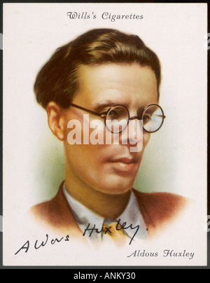 Aldous Huxley carte ACSG Banque D'Images