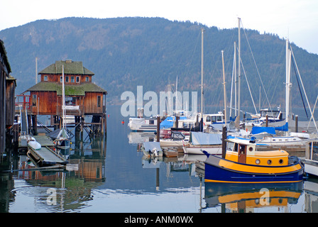 Cowichan Bay Maritime Centre de l'île de Vancouver, British Columbia Canada Banque D'Images