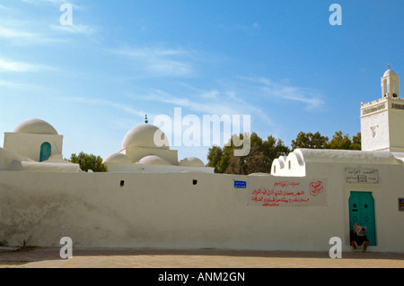 Une mosquée à Houmt Souk sur l'île de Djerba, Tunisie Banque D'Images