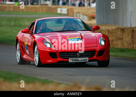 Ferrari 599 GTB Fiorano Goodwood Festival of Speed West Sussex face rouge Banque D'Images