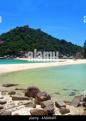 Plage sur Koh Nang Yuan près de Koh Tao Thaïlande JPH0031 Banque D'Images