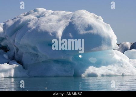 Glacier Breidamerkurjokull Jokulsarlon Glacial Lagoon Islande Vatnajokull Banque D'Images