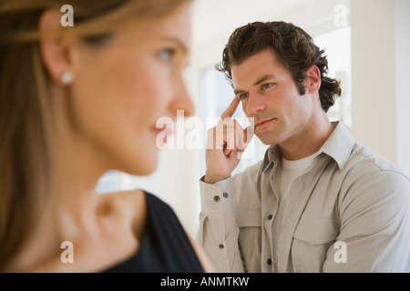 Couple having argument Banque D'Images