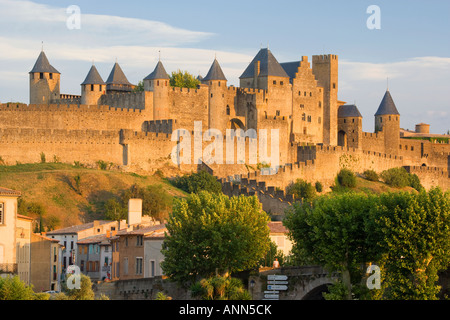 France Languedoc Roussillon Carcassonne La Cité de Carcassonne Banque D'Images