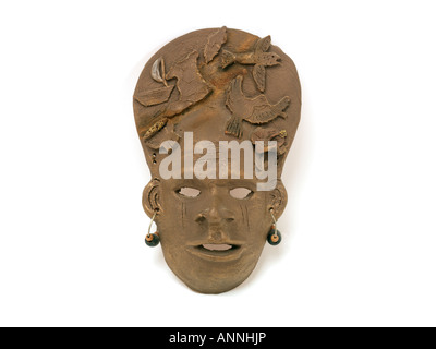 Masque à l'Argile Tobago Banque D'Images