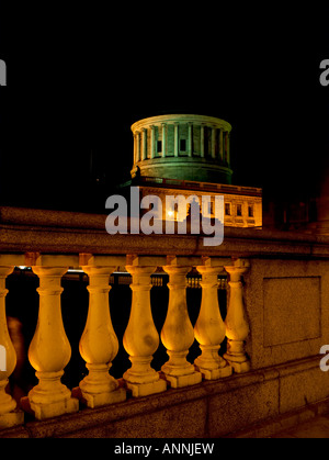 Quatre cours, à partir de O'Donovan Rossa Bridge, Dublin, Irlande Banque D'Images