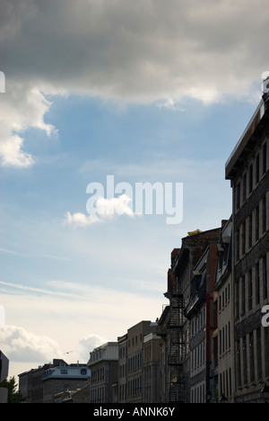 La vieille ville de Montréal dans la province de Québec, Canada. Banque D'Images