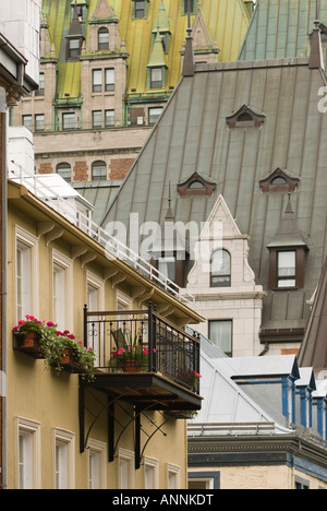 Dans l'architecture de la vieille ville de Québec, province de Québec, Canada. Banque D'Images