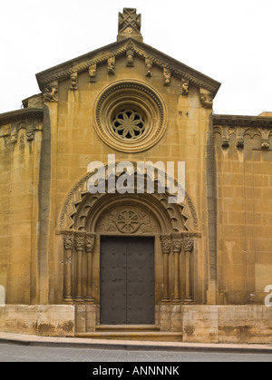 Entrée privée, Iglesia de San Pedro el Viejo, Huesca, Espagne Banque D'Images