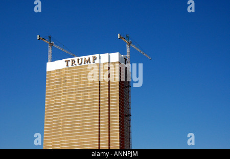 Et l'hôtel Trump International en cours de construction, Las Vegas, USA Banque D'Images