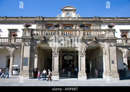 De l'extérieur le château de Chapultepec à Mexico Mexique Banque D'Images