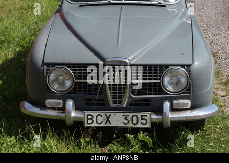 Saab, 95, Suède, Suédois, classic, voiture, coffre-fort, sécurité, fonctionnalités, classic, vieux, courbé, ronde, Banque D'Images