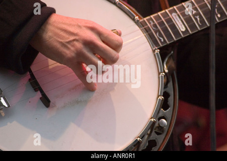 Alison Brown joueur de banjo américain Banque D'Images