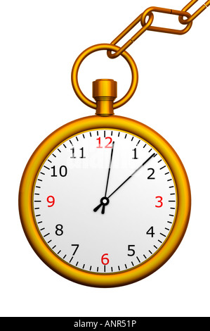 Montre de poche de la chaîne Banque D'Images