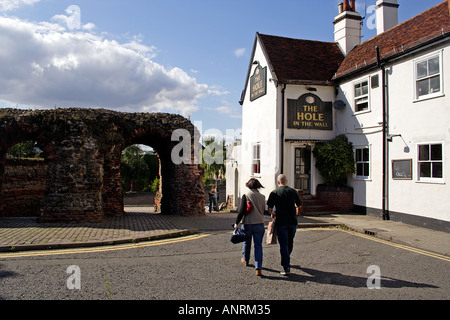 Le Balkerne romaines Colchester Essex Gate UK Banque D'Images