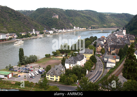 Sur le Rhin St. Banque D'Images