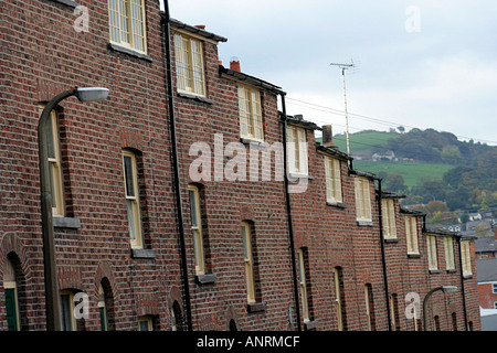 Ancien tissage de soie mansardes ou chalets sur Paradise Street Macclesfield Cheshire UK Banque D'Images