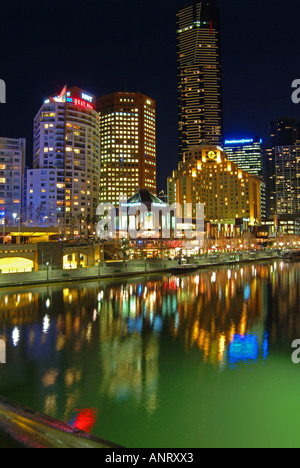 Le complexe Southgate Melbourne Australie sur la rive sud de la Rivière Yarra Banque D'Images